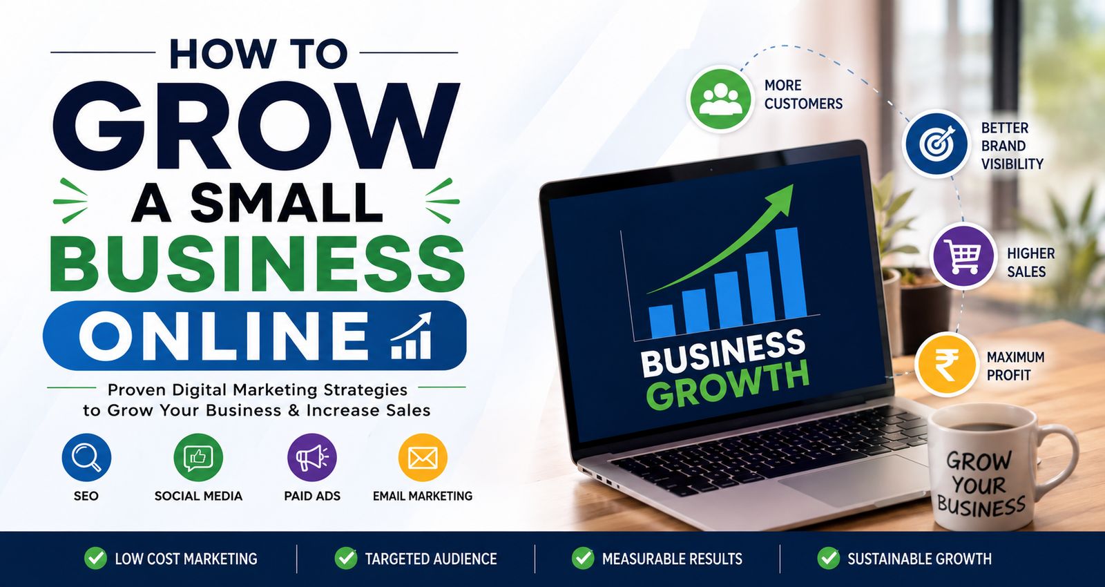 How to Grow a Small Business Online with Digital Marketing Strategies