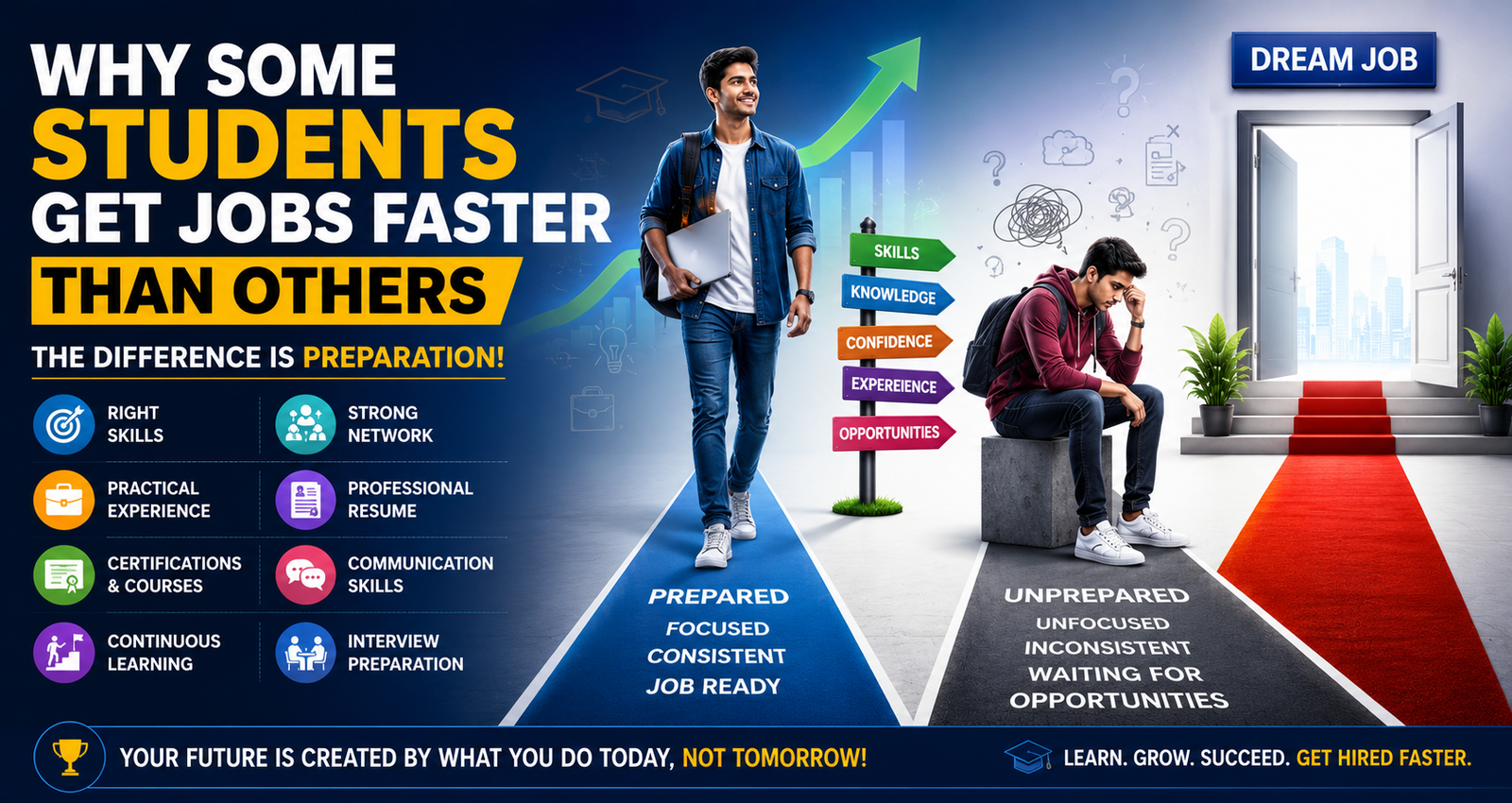 students developing employability skills for jobs