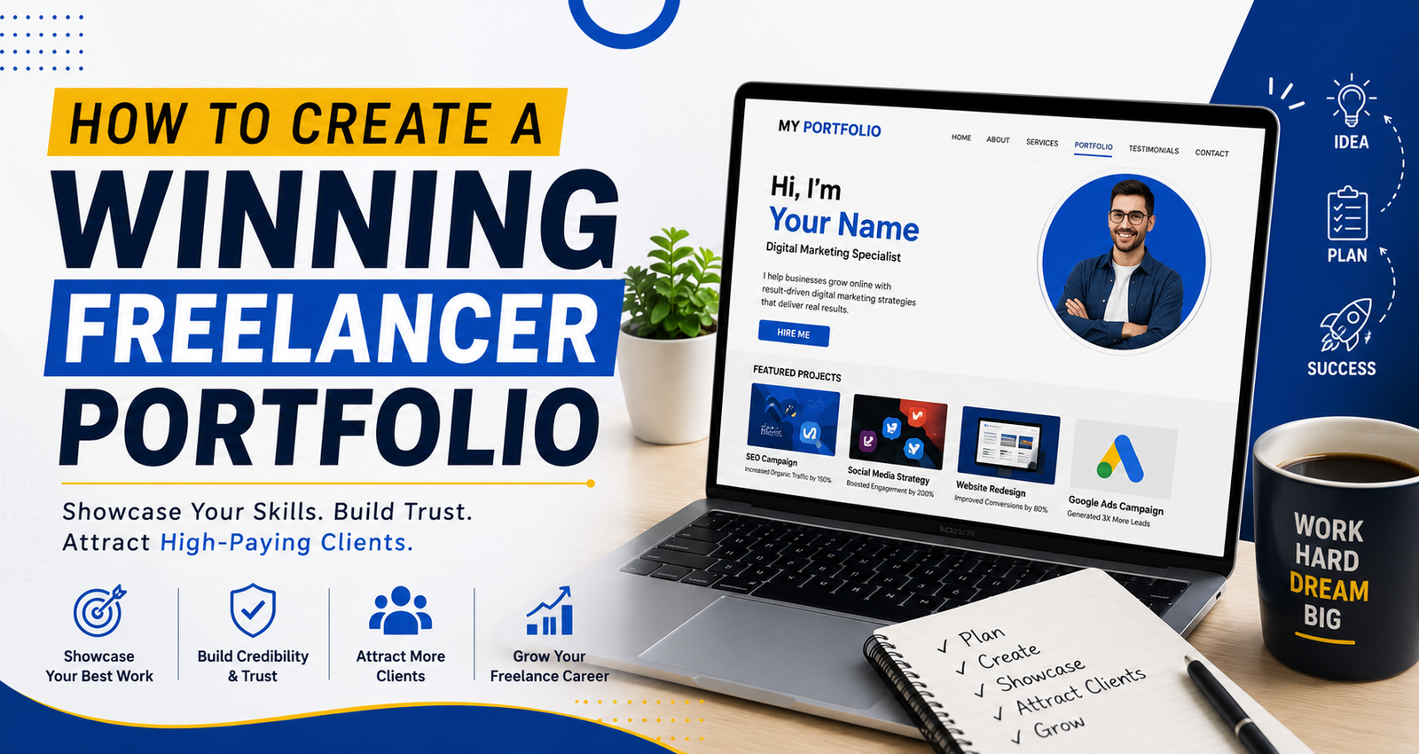 How to Create a Winning Freelancer Portfolio Guide for Beginners